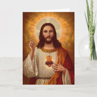 Jesus hälsningkort kort