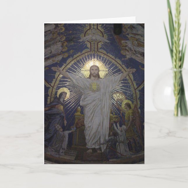 Jesus hälsningskort kort (Framsida)