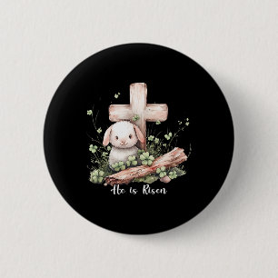 Jesus, han är född Kor Lamb Thorn Krona Påsk Knapp