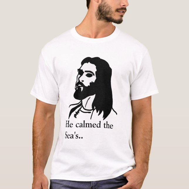 Jesus: Han lugnade havet… Tröja (Framsida)