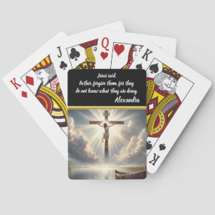 Jesus Hängande från Kor Över Vatten Casinokort