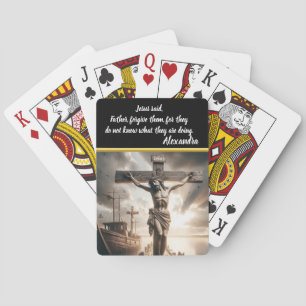 Jesus hänger över Vatten scen i Lugn Casinokort