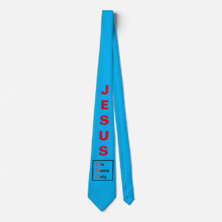 Jesus - Hans Namn Endast Neck Tie (blå) Slips