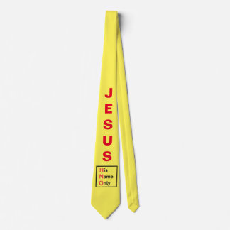 Jesus - Hans Namn Endast Neck Tie (Gult) Slips