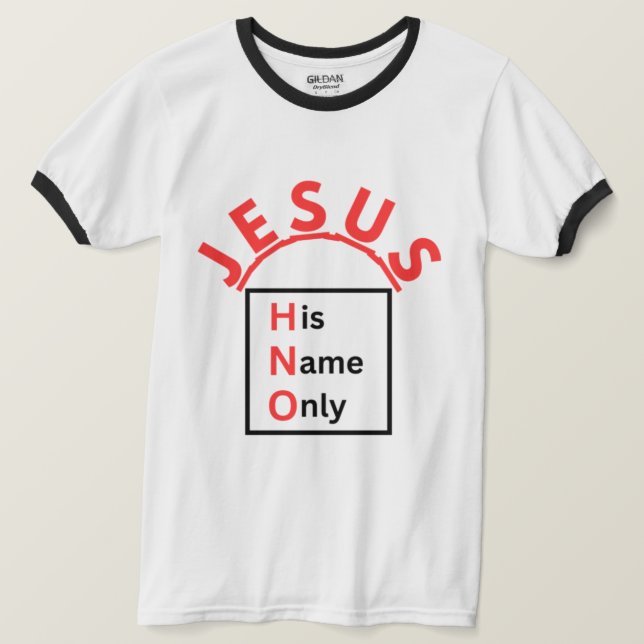 Jesus - Hans Namn endast T-shirt (Design framsida)
