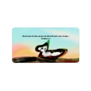 jesus här adressetikett
