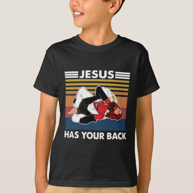 Jesus har din CK Karate T Shirt (Framsida)