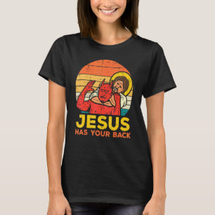 Jesus har ditt tillbaka Jiu Jitsu Retro Christian  T Shirt