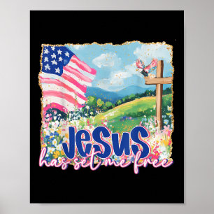 Jesus har gett mig gratis kristen bibel 4 juli poster