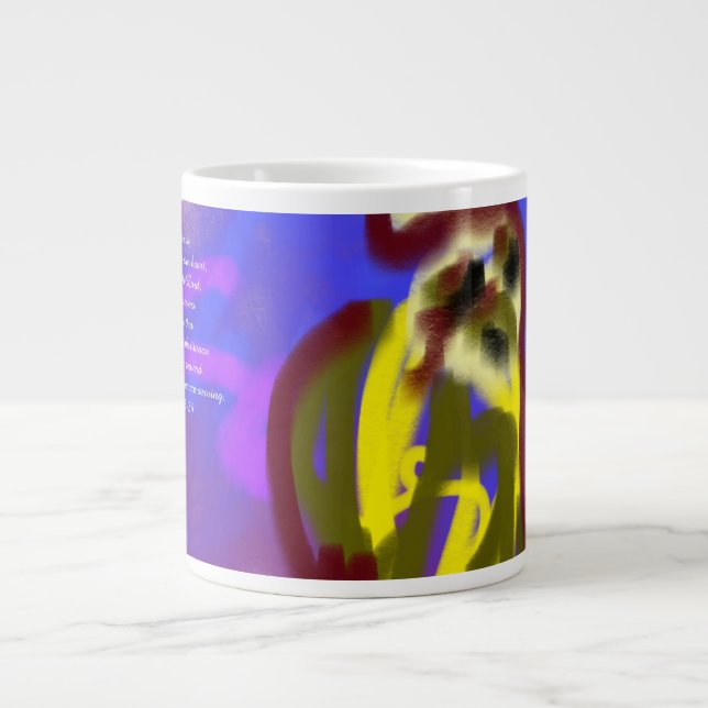 jesus här  jumbo mugg (Framsidan)