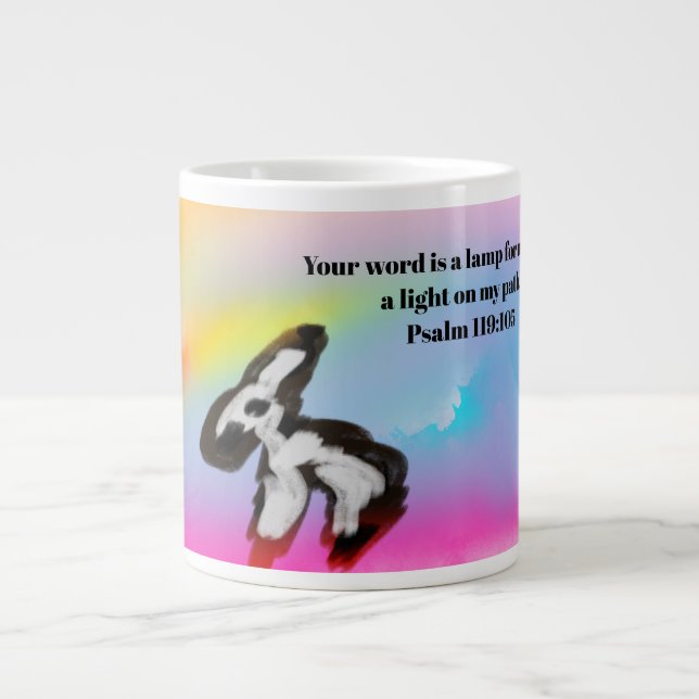 jesus här  jumbo mugg (Framsidan)