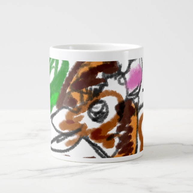 jesus här jumbo mugg (Framsidan)