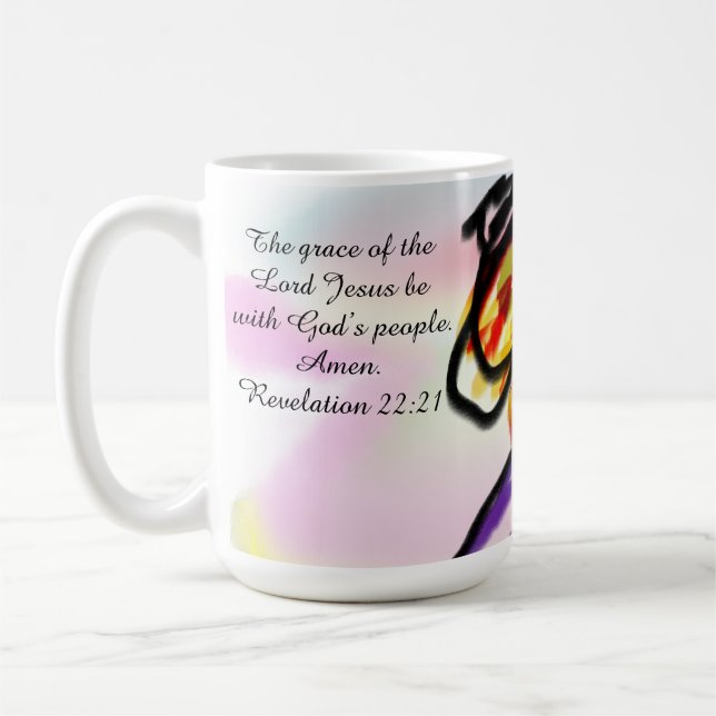 jesus här  kaffemugg (Vänster)