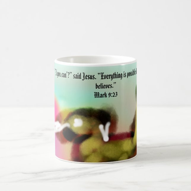 jesus här  kaffemugg (Center)