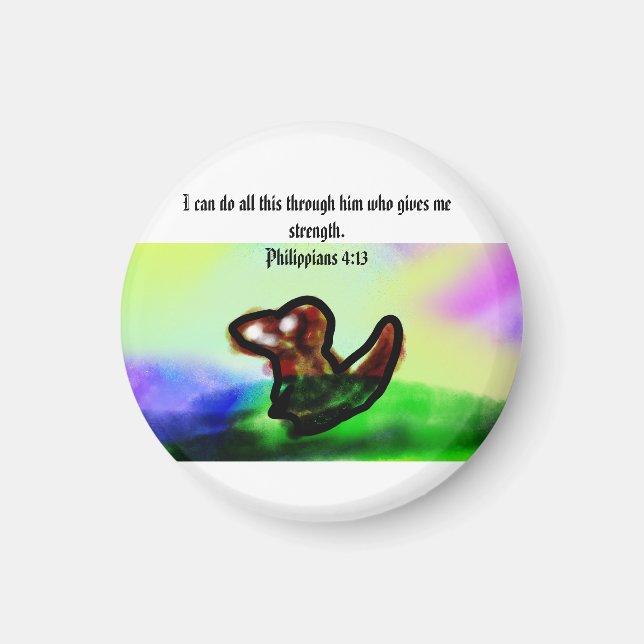jesus här  magnet (Framsidan)