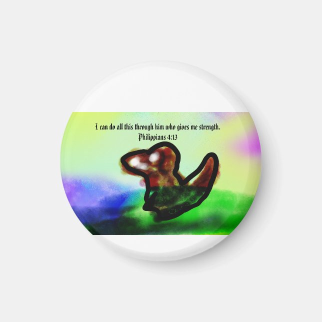 jesus här  magnet (Framsidan)