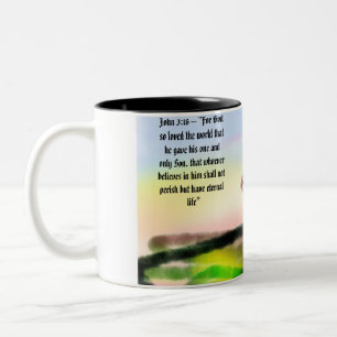 jesus här med oss Två-Tonad mugg