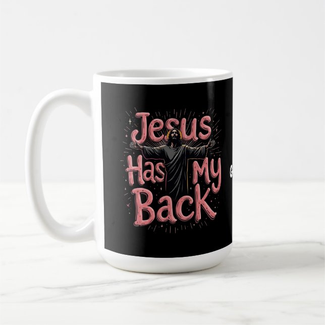 Jesus har min troende, hoppet, trosbekännelsens ma kaffemugg (Vänster)