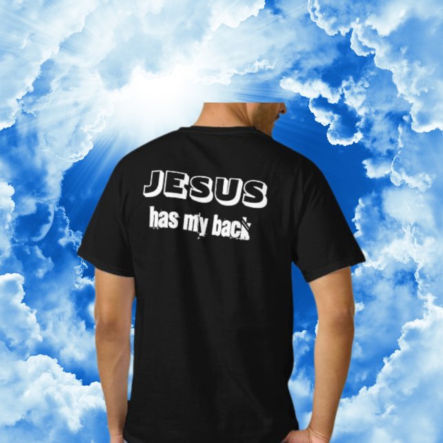 Jesus har mina svarta och vita kristna t shirt (Skapare uppladdad)