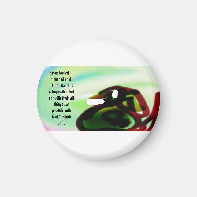 jesus här möjligt  magnet (Framsidan)