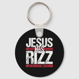Jesus har Rizz Simple Christian Faith Believer Gud Nyckelring