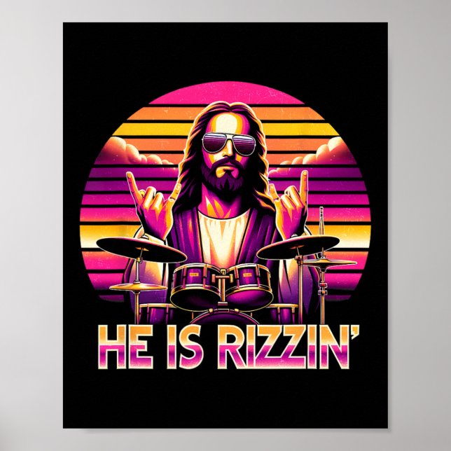 Jesus har Rizzen att han är Rizzins berömda kristn Poster (Framsidan)