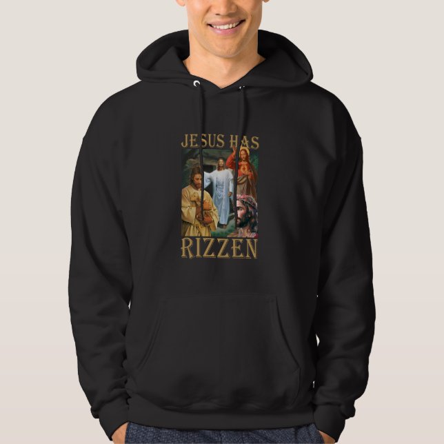 Jesus har Rizzen Christian Bible Faith Kor Hoodie (Framsida)