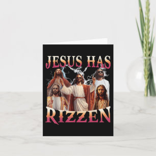Jesus har Rizzen Funny Christian Meme Novelty Jesu Kort