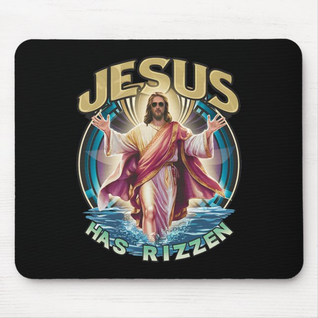 Jesus har Rizzen Påsk Söndag Bära Design Funny F Musmatta (Framsidan)