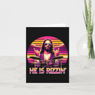 Jesus har stigit upp Han är Rizzin' Roligt kristet Kort