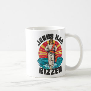 Jesus har stigit Wear Design Rolig påsk söndag T Kaffemugg