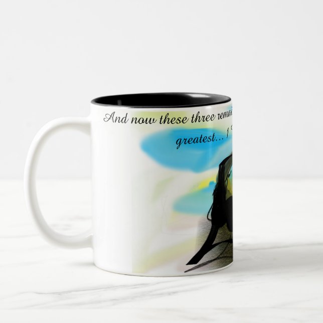 jesus här Två-Tonad mugg (Vänster)