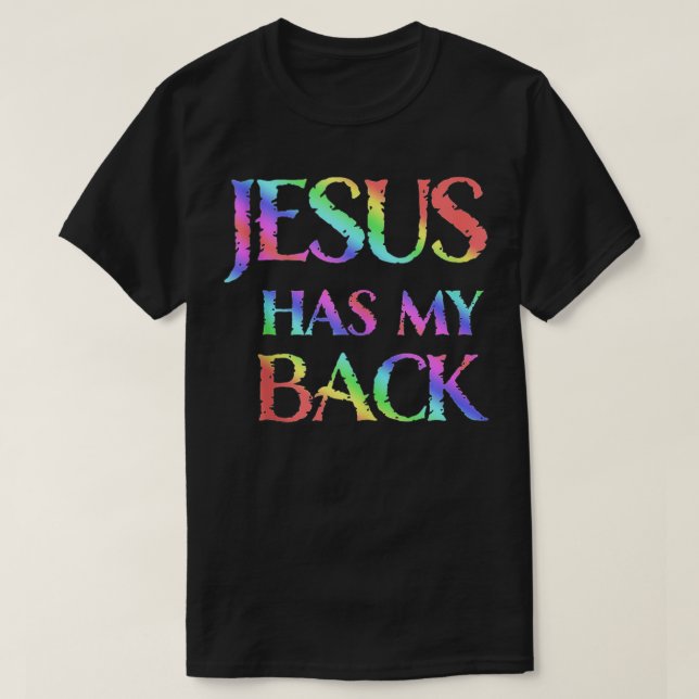 Jesus Has My Back  T Shirt (Design framsida)