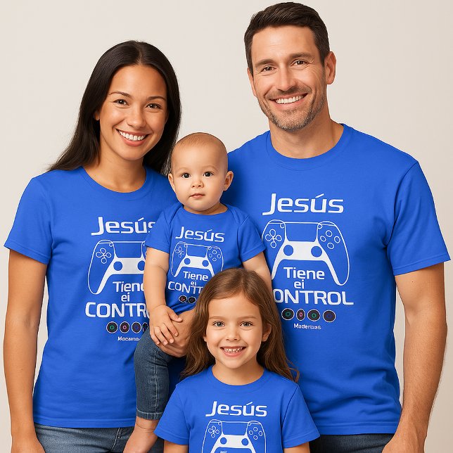 Jesus Has the Control – Christian Gamer Shirt with T Shirt (Skapare uppladdad)