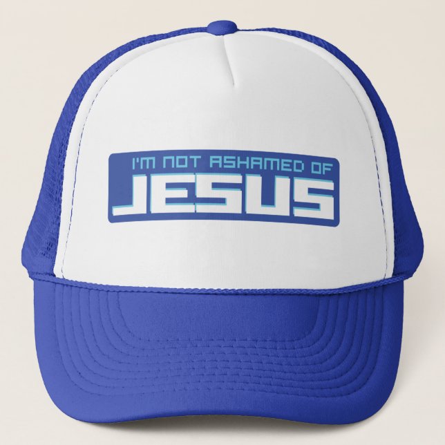 Jesus hattblått truckerkeps (Framsida)