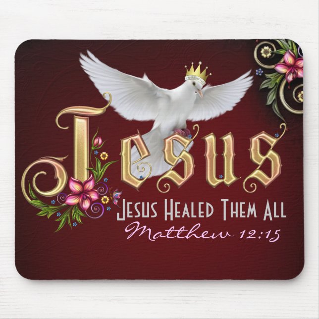Jesus Heals #2 Mousepad Musmatta (Framsidan)