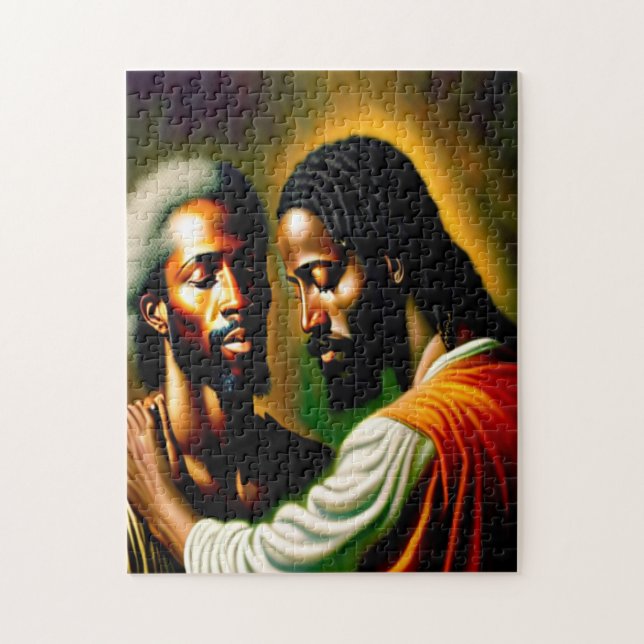 Jesus Heals a Blind Man II Puzzle Pussel (Vertikal)