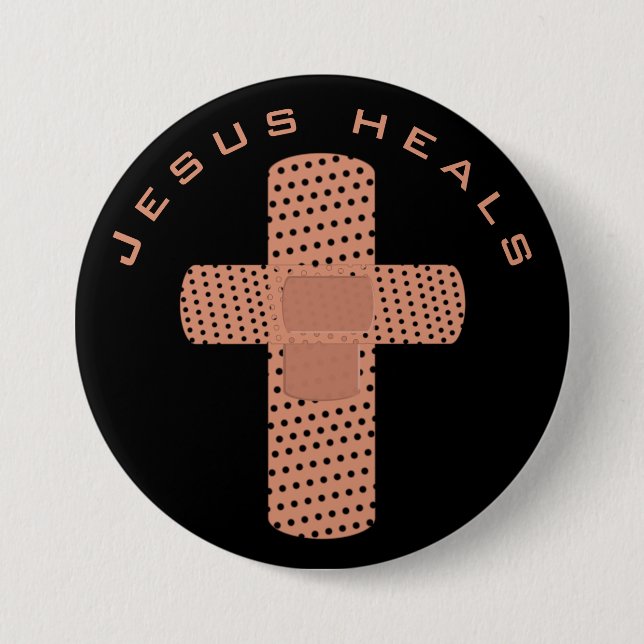 Jesus Heals Knapp (Framsida)