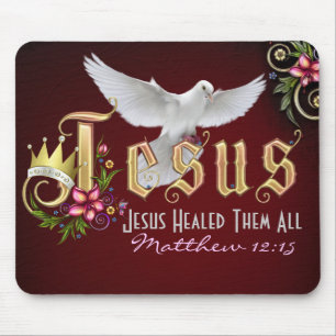 Jesus Heals Mousepad Musmatta