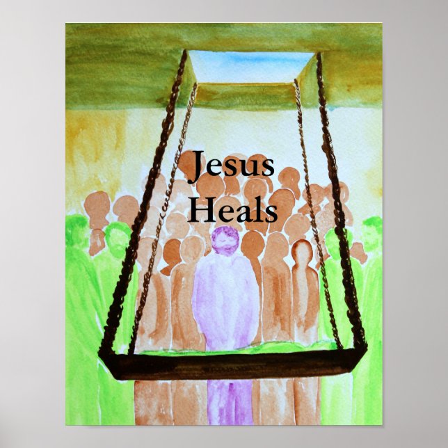 Jesus Heals Poster (Framsidan)