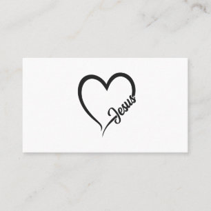 JESUS HEART VISITKORT