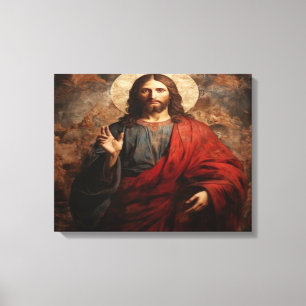 Jesus helig hjärta Solemnän längst helig Canvastryck
