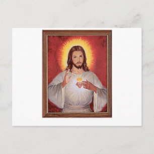 Jesus helig hjärta vykort