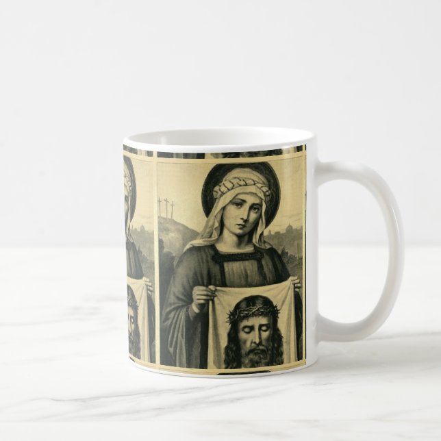 Jesus Heliga Ansikte Kaffemugg (Höger)