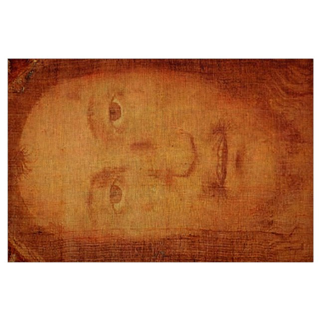 Jesus Heliga Ansikte Shroud Manoppello Linen Trasa Tyg (Fat Quarter)