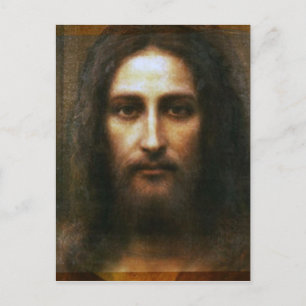 JESUS HELIGA ANSIKTE VYKORT