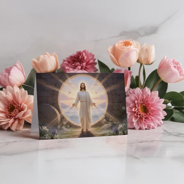 Jesus Heliga Påskmorgon Kort (Skapare uppladdad)