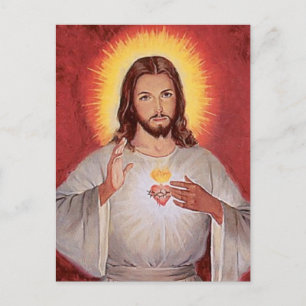 Jesus helighjärta vykort