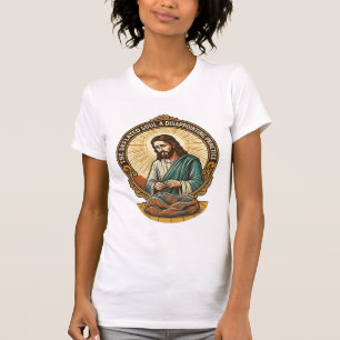 Jesus Helt Utpumpad Platt Yoga Boll Gym Humor T Shirt