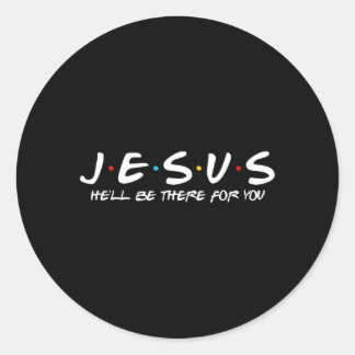 Jesus Helvetet Kommer Att Vara Där För Parodi Roli Runt Klistermärke